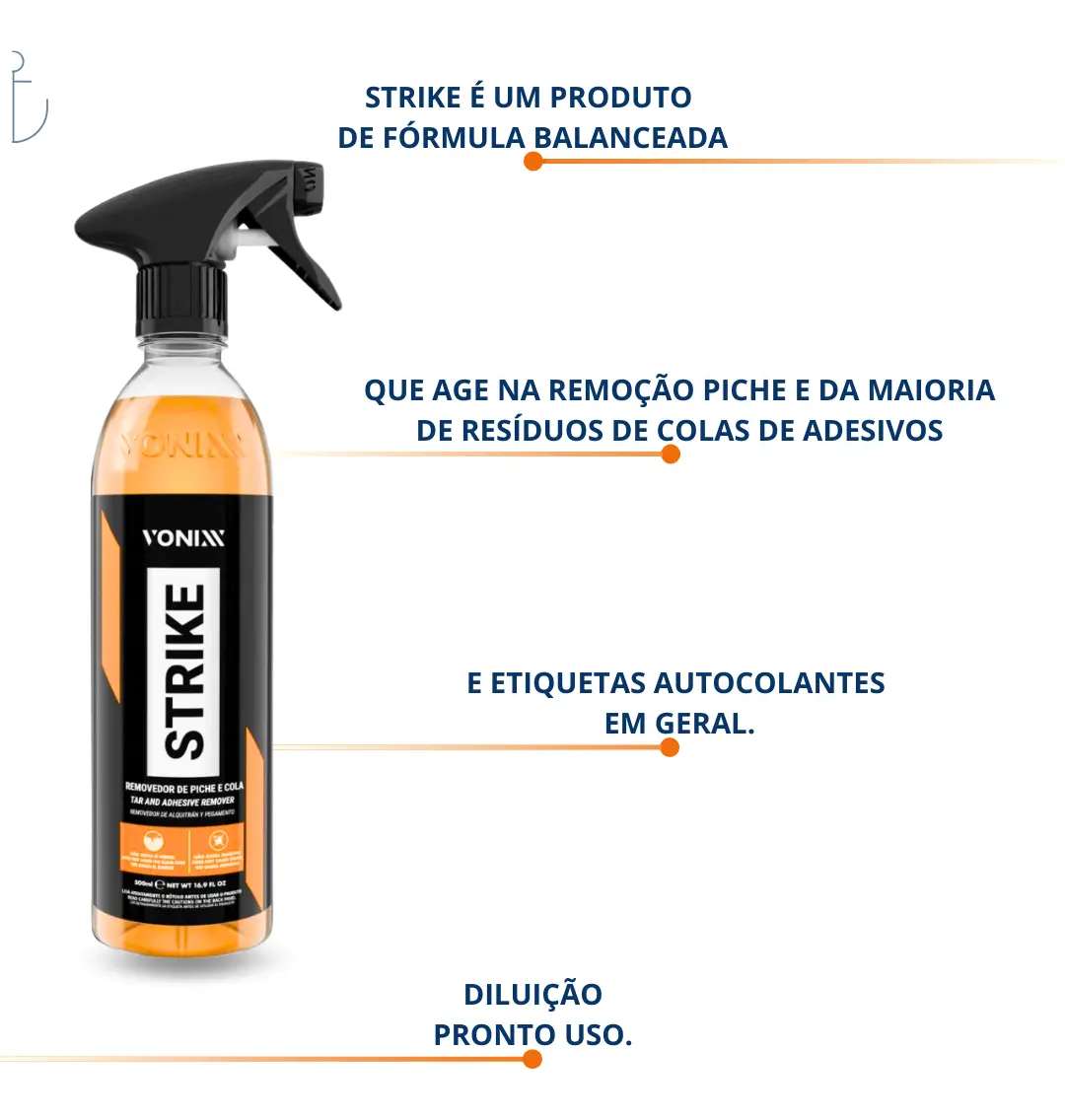 STRIKE Removedor de Piche e Cola 500ml – Vonixx - Imagem 2