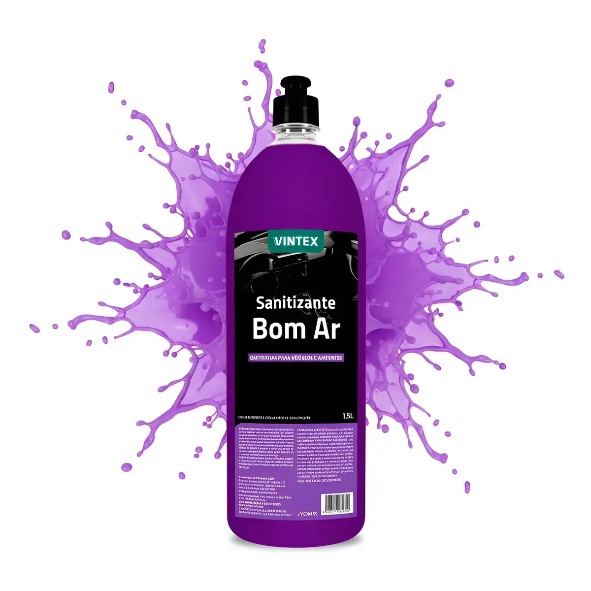 Sanitizante Bom Ar Bactericida para Veículos e Ambientes VINTEX 1,5L